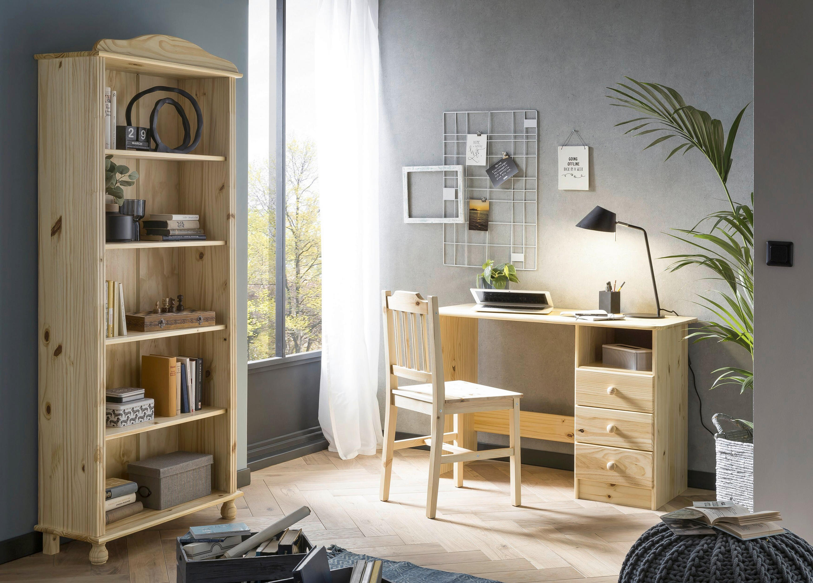 STUHL-SET 2 Stück  in  - Naturfarben, Design, Holz (42/92/42cm) - Livetastic