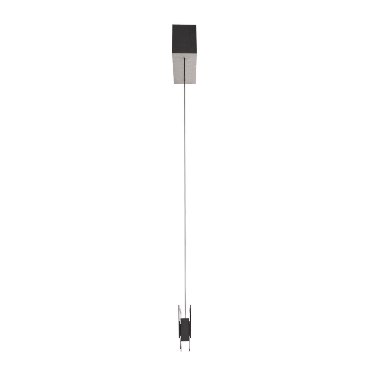 LED-HÄNGELEUCHTE Creo 141/180/9,5 cm  - Schwarz/Weiß, Design, Kunststoff/Metall (141/180/9,5cm) - Grossmann