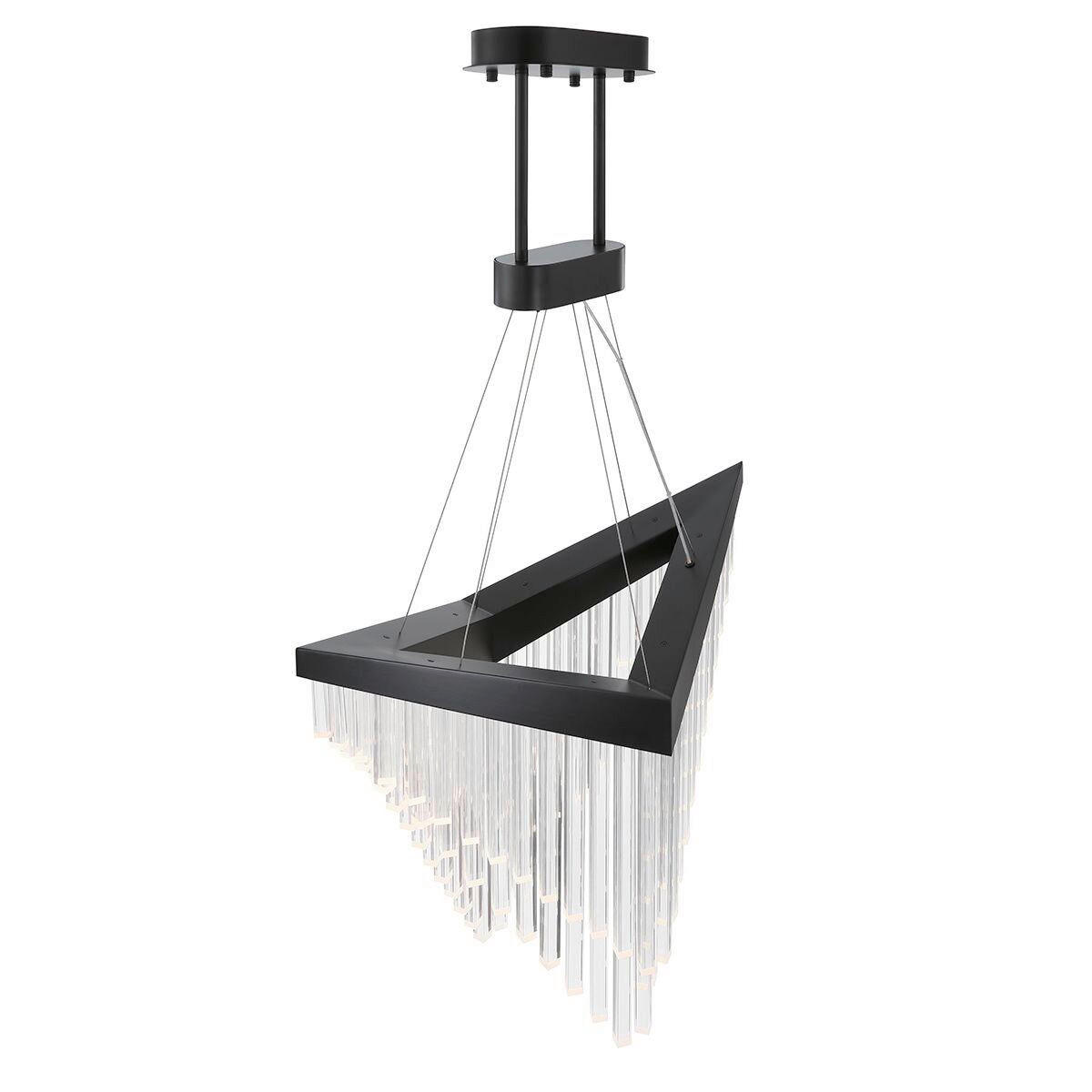 KRONLEUCHTER 81/119,4 cm   - Schwarz, Design, Kunststoff/Metall (81/119,4cm) - Elstead Lighting