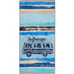 STRANDTUCH GRADO Blau, Beige 90/180 cm  - Blau/Beige, KONVENTIONELL, Textil (90/180cm) - Esposa