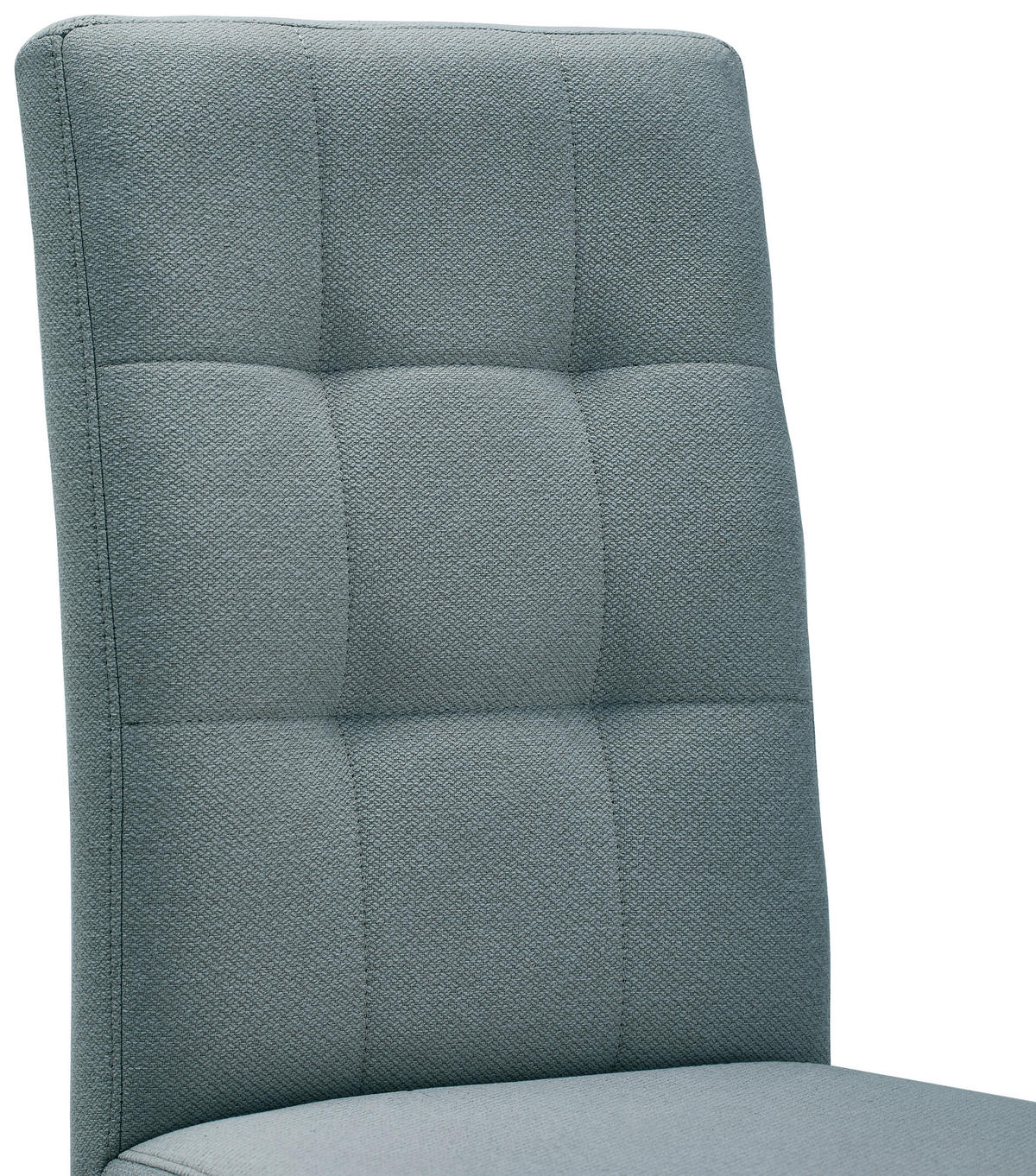 STUHL  in Eisen Webstoff Metall, Textil  - Jadegrün/Schwarz, Design, Textil/Metall (46/91/61cm) - home24