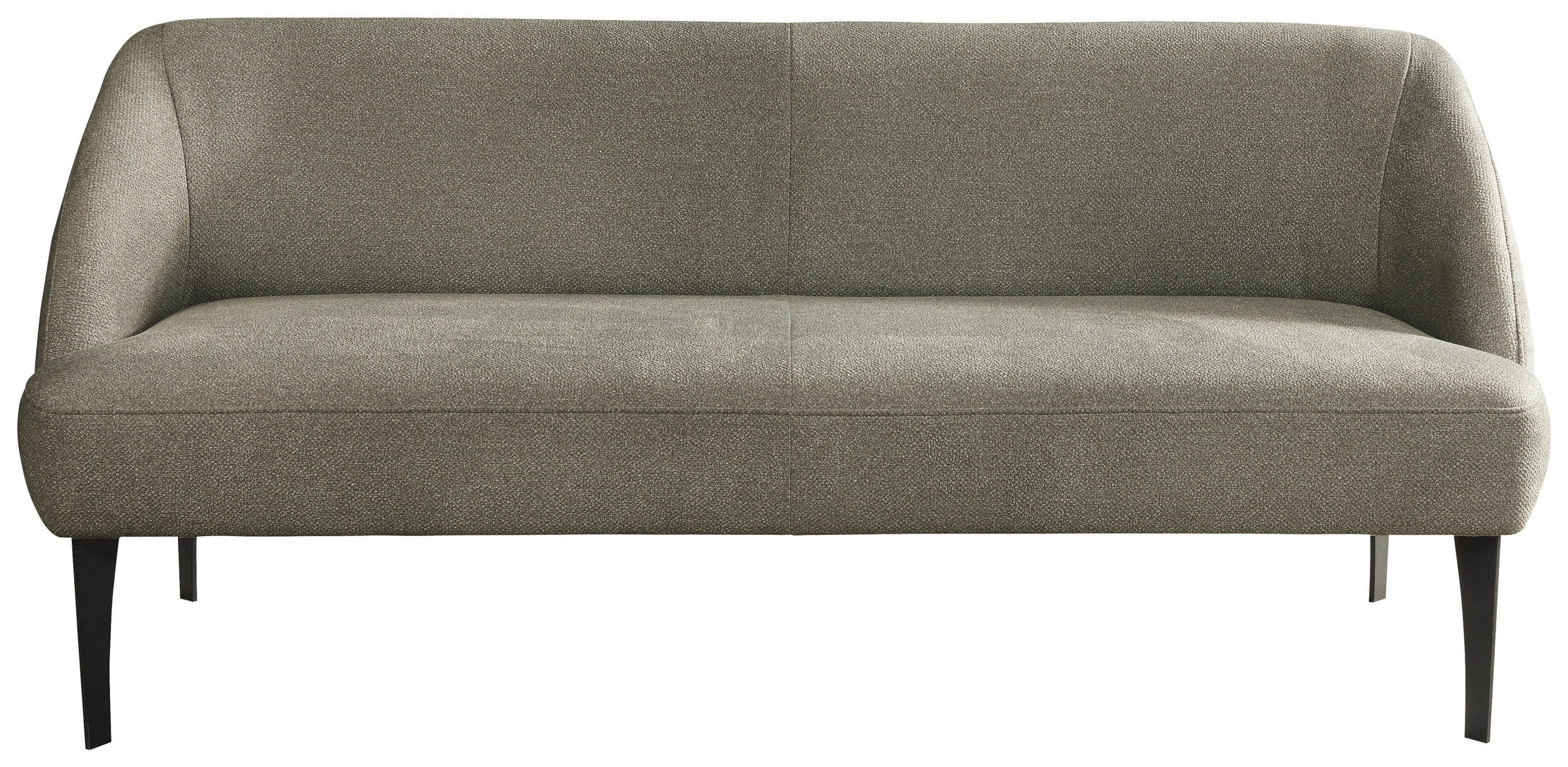 SITZBANK 217/85/72 cm Webstoff Hellgrün Metall  - Schwarz/Hellgrün, KONVENTIONELL, Textil/Metall (217/85/72cm) - Moderano