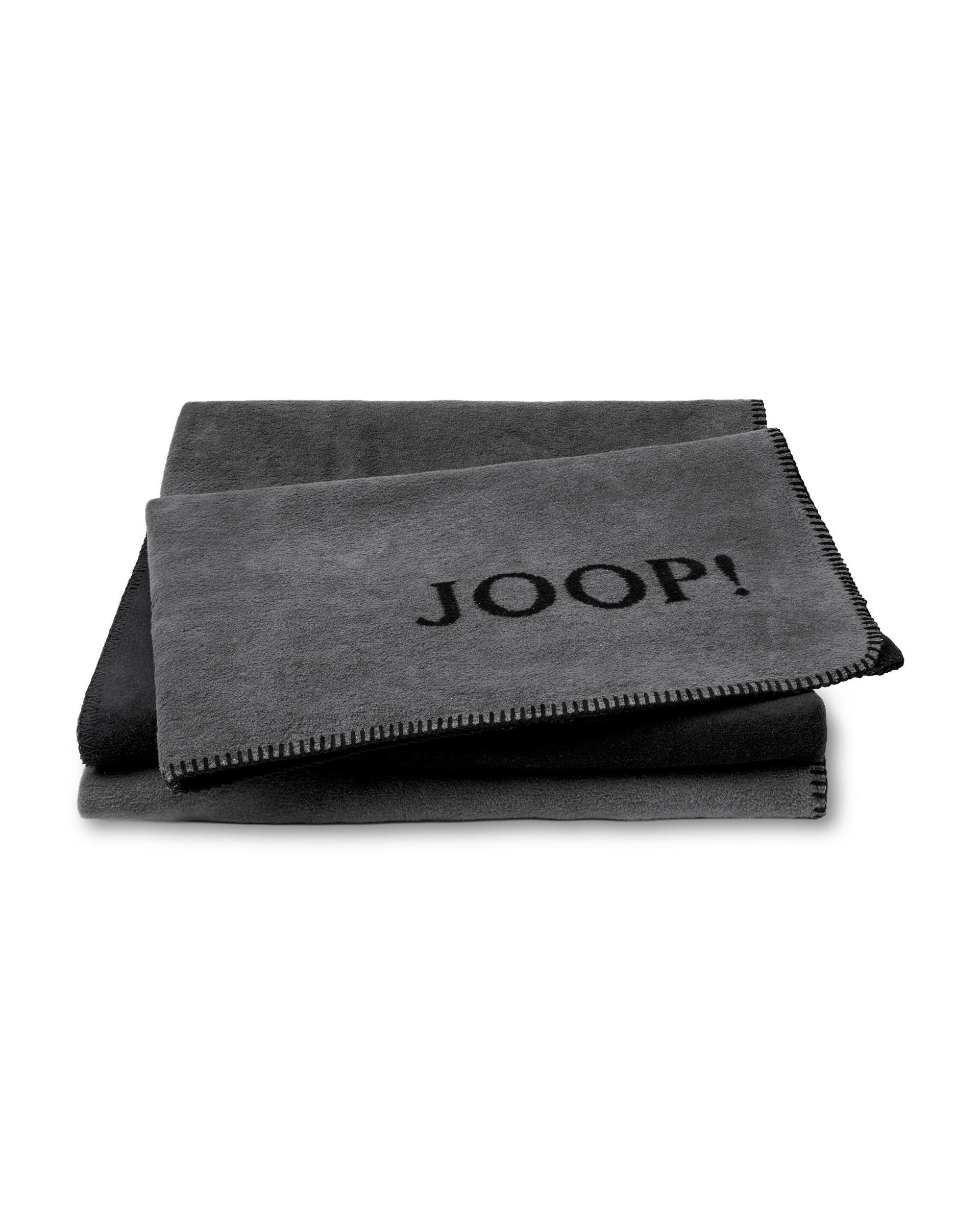 WOHNDECKE UNI-DOUBLEFACE 150/200 cm  - Hellgrau/Schwarz, Basics, Textil (150/200cm) - Joop!