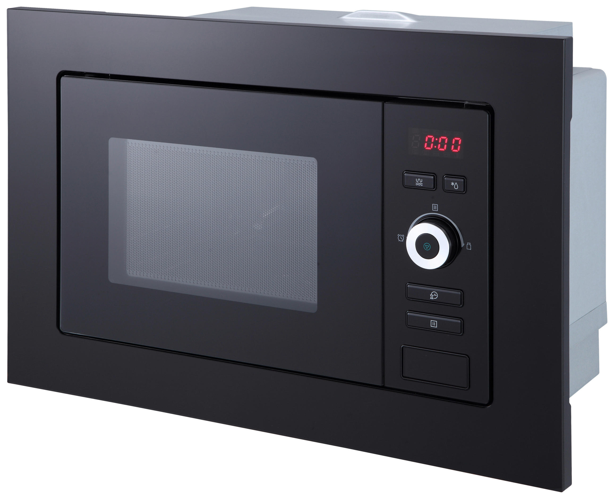 EINBAUMIKROWELLE MW800G  - Schwarz, Trend, Glas/Kunststoff (59,5/38,8/34,4cm) - Respekta