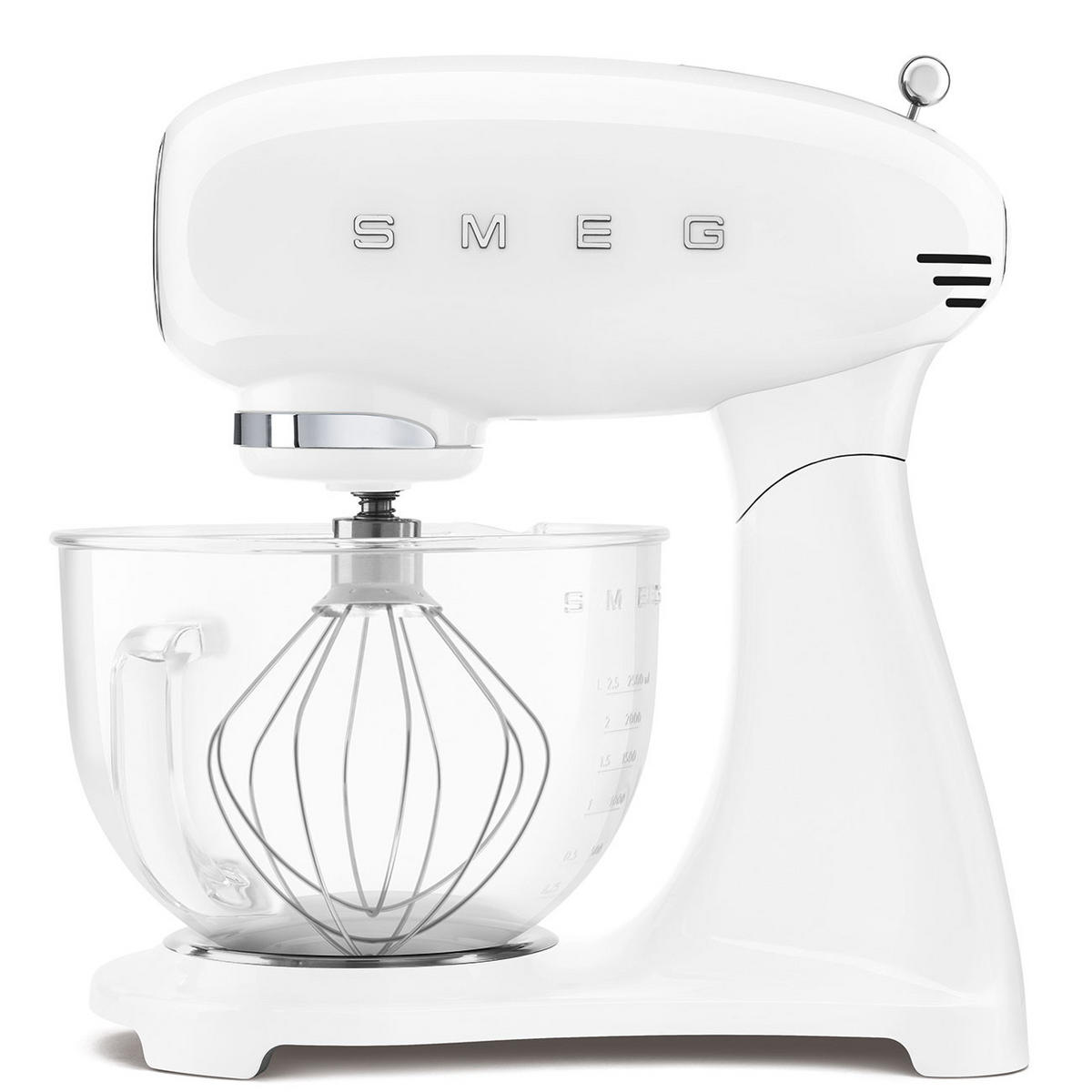 KÜCHENMASCHINE SMF13WHEU  - Weiß, Basics, Glas/Metall (40,2/37,8/22,1cm) - SMEG