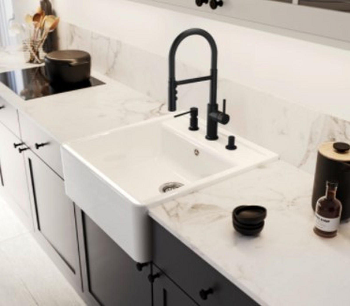 SPÜLE  - Design (60/63cm) - Blanco