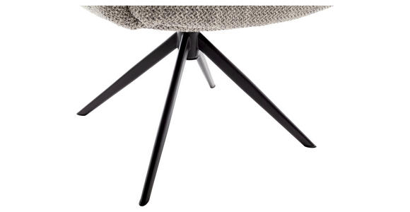 ARMLEHNSTUHL  Stoffauswahl, Typenauswahl Webstoff  - Schwarz/Grau, Design, Textil/Metall (72/95/77cm) - Novel