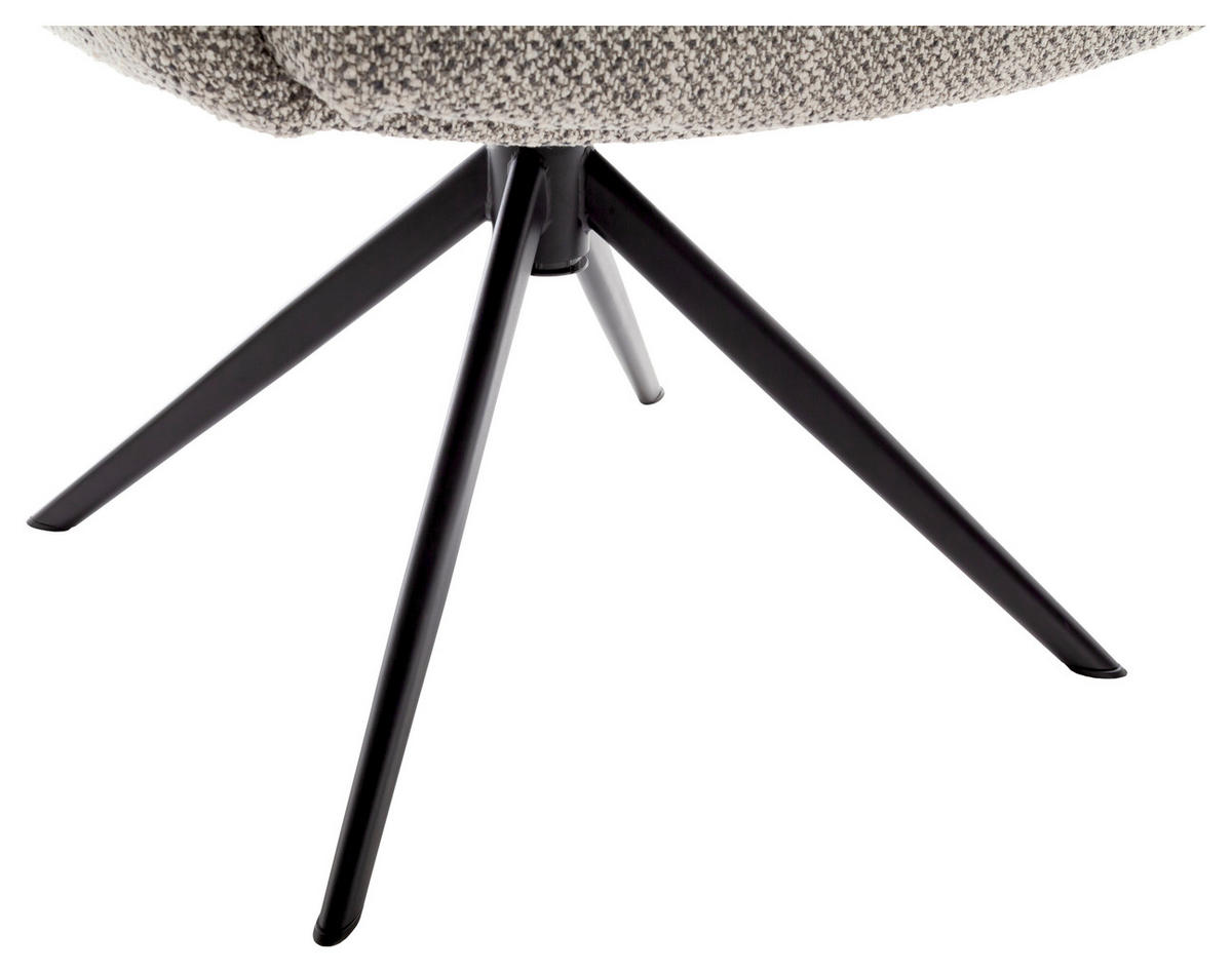 ARMLEHNSTUHL  in Stahl Webstoff  - Schwarz, Design, Textil/Metall (72/95/77cm) - Novel