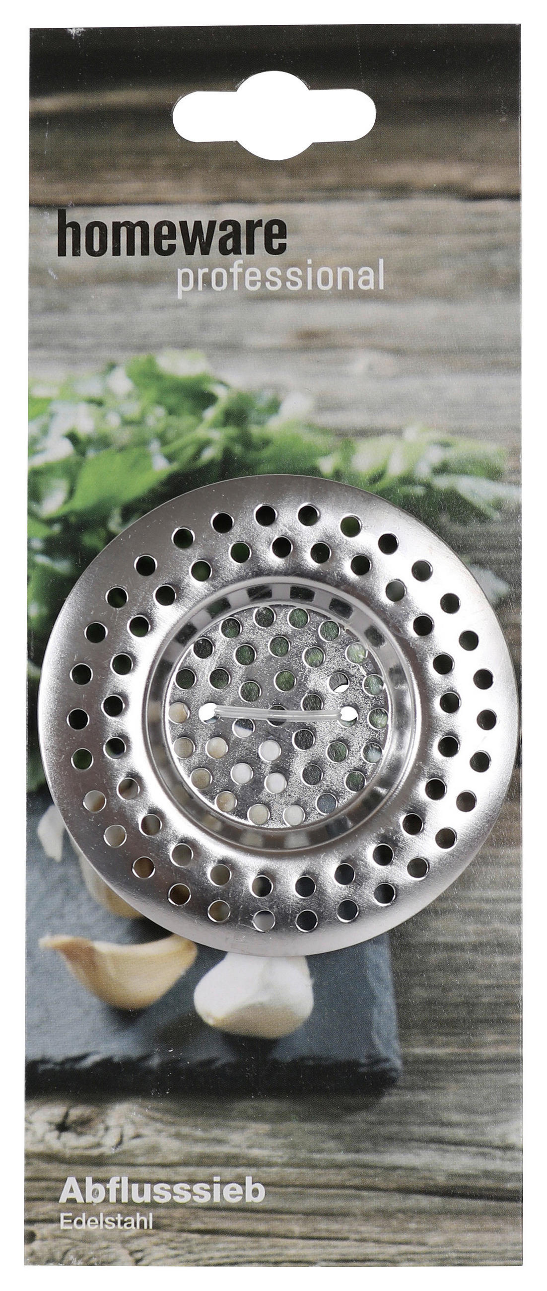 ABFLUSSSIEB  - Edelstahlfarben, Basics, Metall (7.5cm) - Homeware Profession.