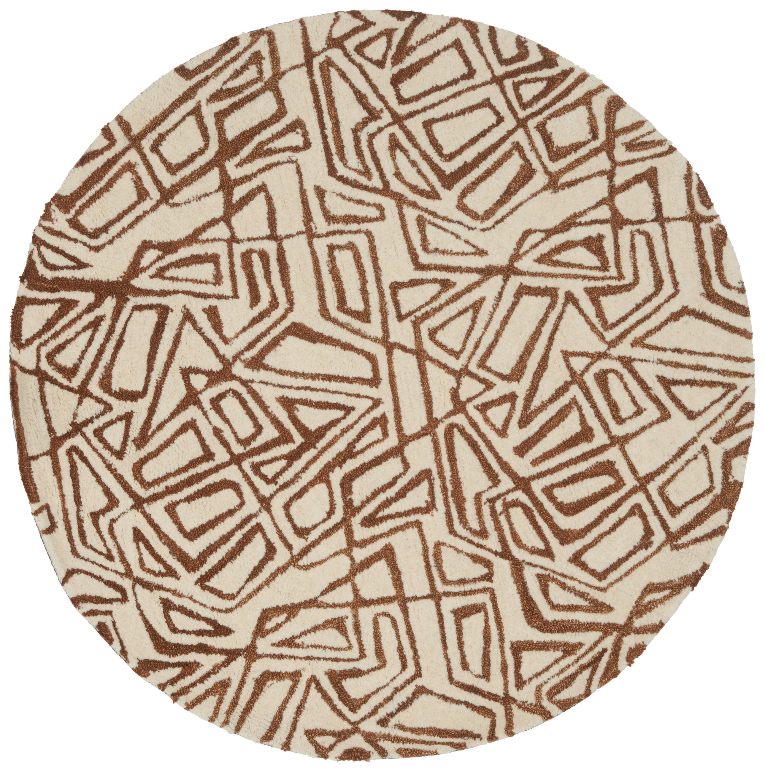 WOLLTEPPICH 120 cm Energy Rostfarben  - Rostfarben, Trend, Textil (120cm) - Novel