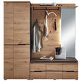 GARDEROBE 3-teilig  in 185/196/37 cm  - Graphitfarben/Eiche Artisan, Design, Holzwerkstoff (185/196/37cm) - Voleo