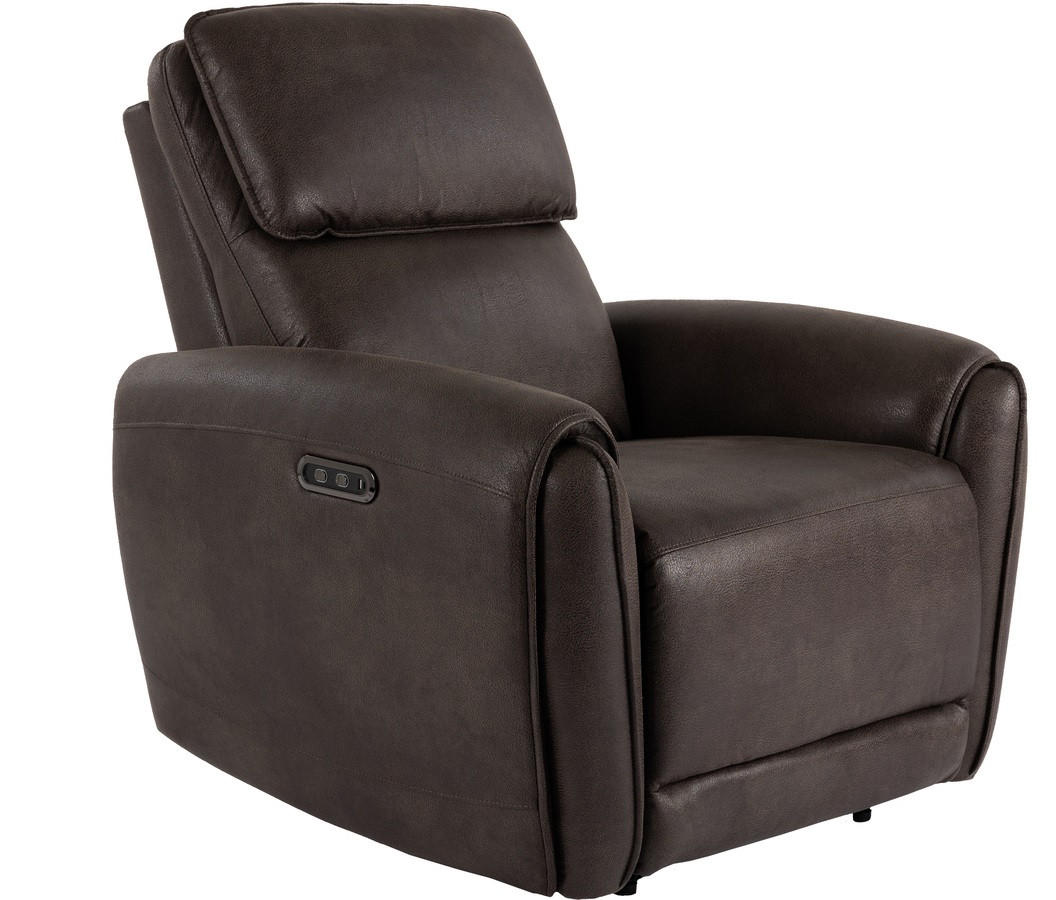 RELAXFÅTÖLJ i textil, metall, trä brun  - brun, Klassisk, metall/trä (102/91/99cm) - Best Price