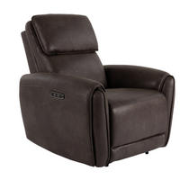 RELAXFÅTÖLJ i textil, metall, trä brun  - brun, Klassisk, metall/trä (102/91/99cm) - Best Price