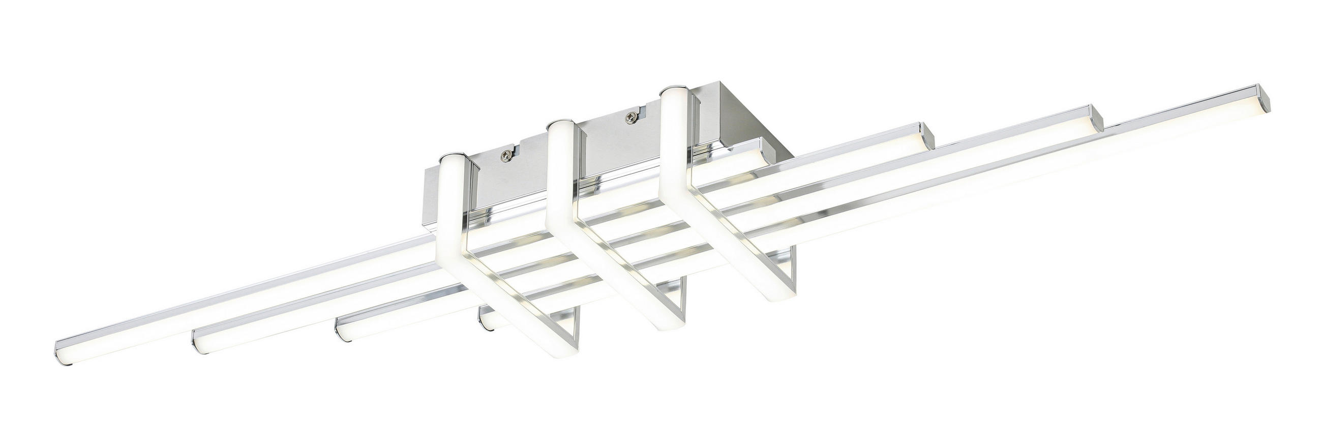 DECKENLEUCHTE 78/14/8 cm  - Chromfarben, Trend, Kunststoff/Metall (78/14/8cm) - Collett's Monde