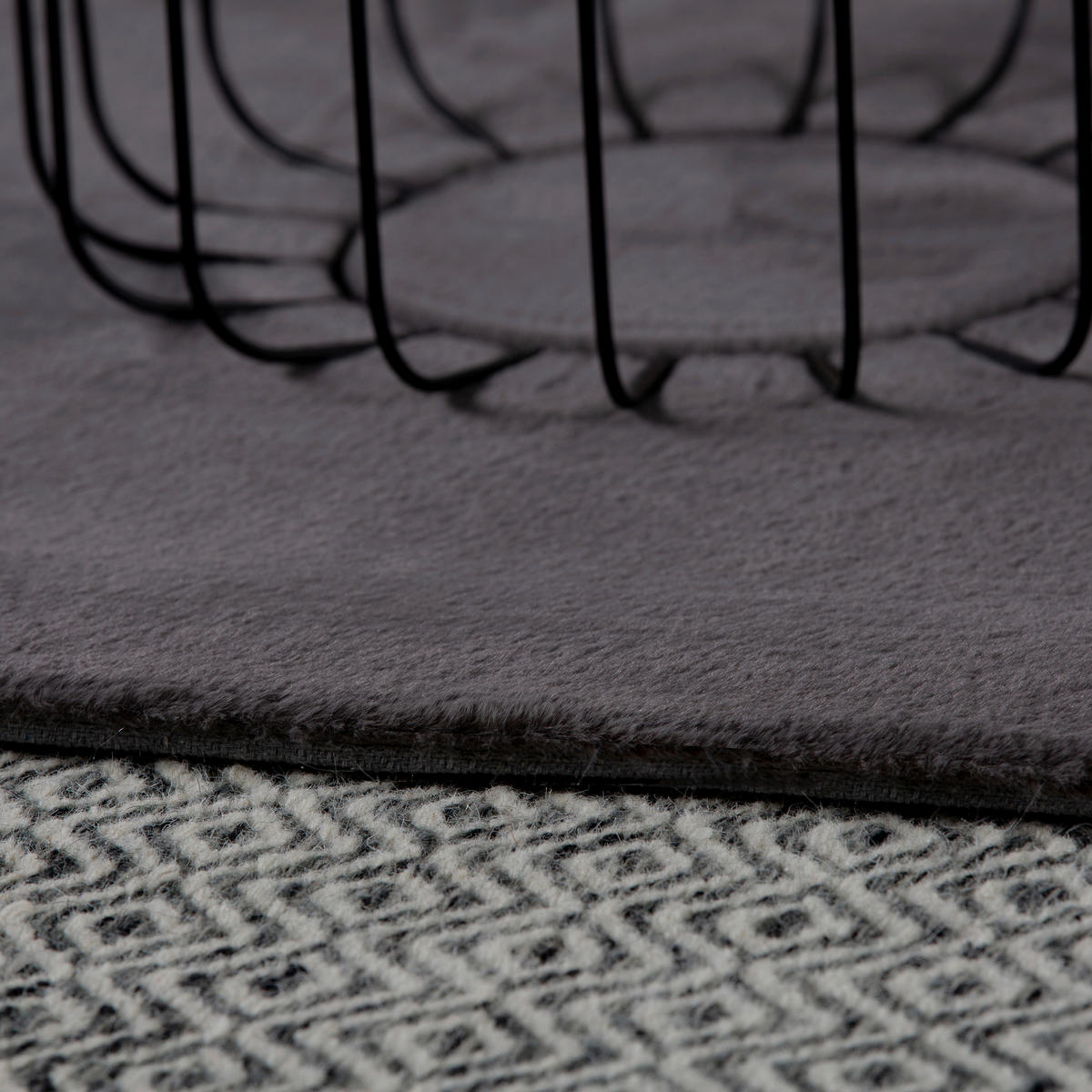 HOCHFLORTEPPICH 160/230 cm My Cha Cha Grau  - Grau, KONVENTIONELL, Textil (160/230cm) - Obsession