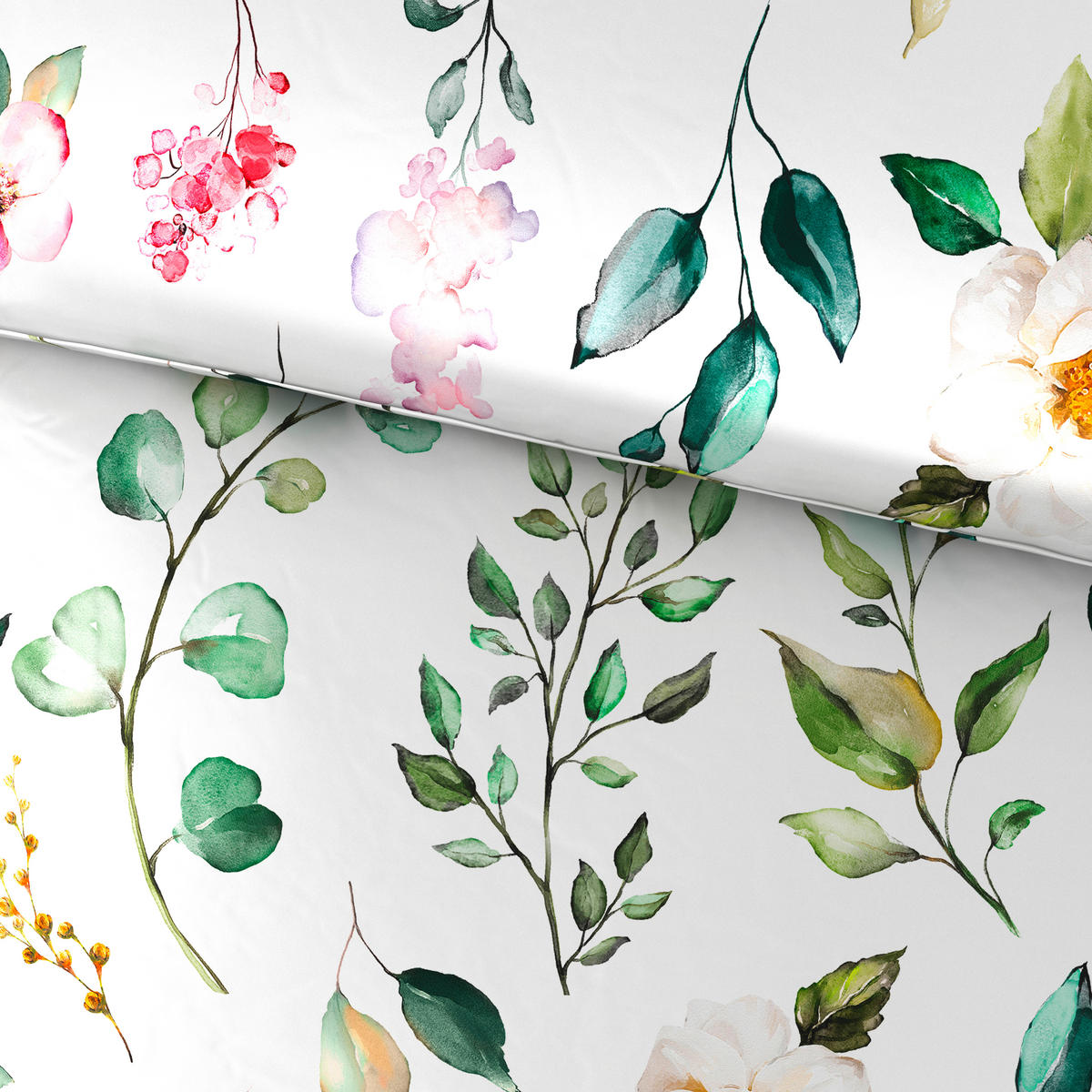 POSTELJINA 140/200 cm saten bela  - bela, Konvencionalno, tekstil (140/200cm) - Esposa