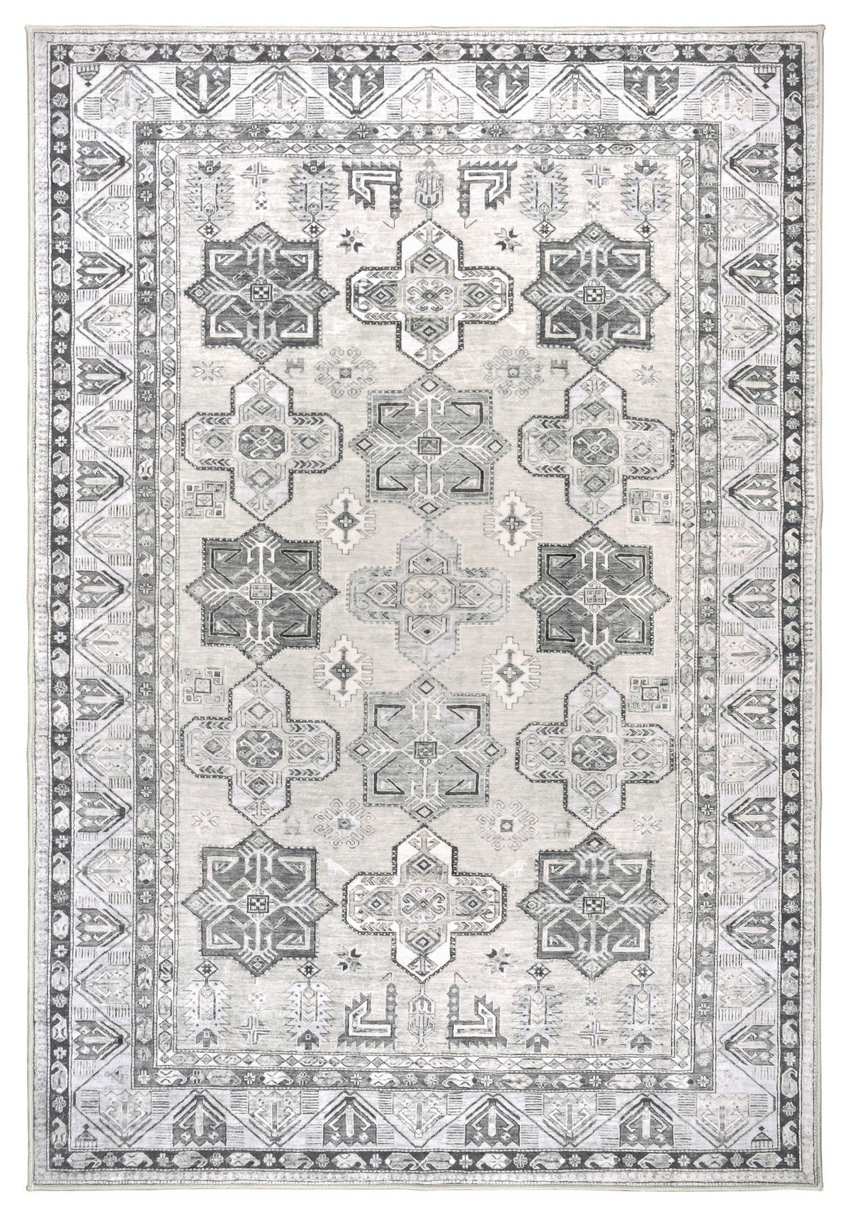 KOBEREC TKANÝ NA PLOCHO, 130/190 cm, světle šedá, šedobéžová - světle šedá/šedobéžová, Design, textil/plast (130/190cm) - Lindorug