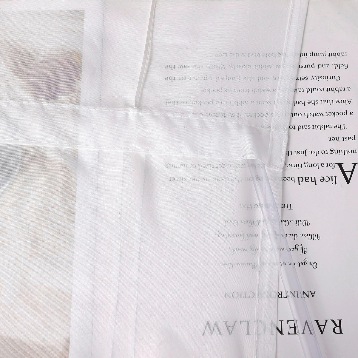 FALTROLLO  transparent  80/150 cm    - Weiß Hochglanz, Basics, Textil (80/150cm)