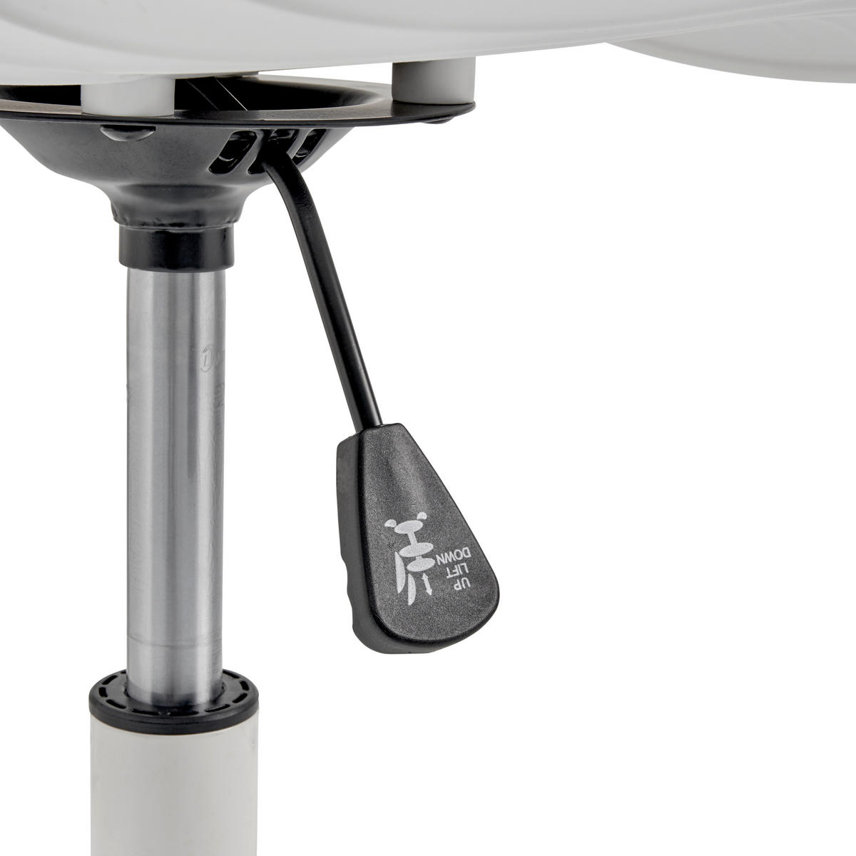 DREHSTUHL  in Weiss  - Weiss, Lifestyle, Kunststoff/Metall (44/75-85/56cm) - Livetastic