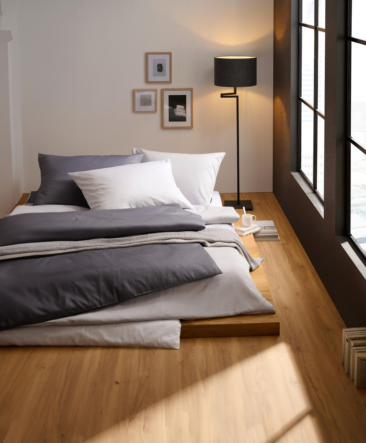 POSTELJINA 140/200 cm  TANJA  - srebrne boje, Basics, tekstil (140/200cm) - Novel