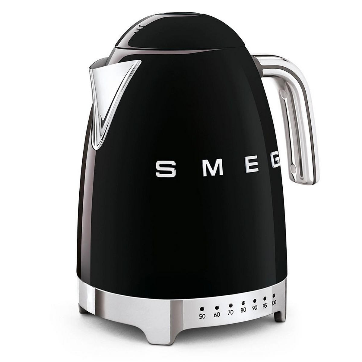 WASSERKOCHER 1,7 l  - Chromfarben/Schwarz, Design, Metall (22,30/28/17,10cm) - SMEG