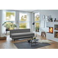 SCHLAFSOFA Cord Grau  - Schwarz/Grau, KONVENTIONELL, Kunststoff/Textil (196/77/92cm) - Carryhome