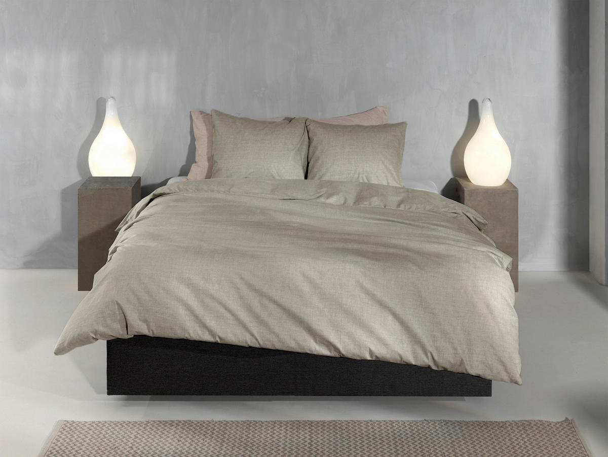 BETTWÄSCHE Flanella-di-Lino Flanell 155/220 cm  - Khaki, Basics, Textil (155/220cm)
