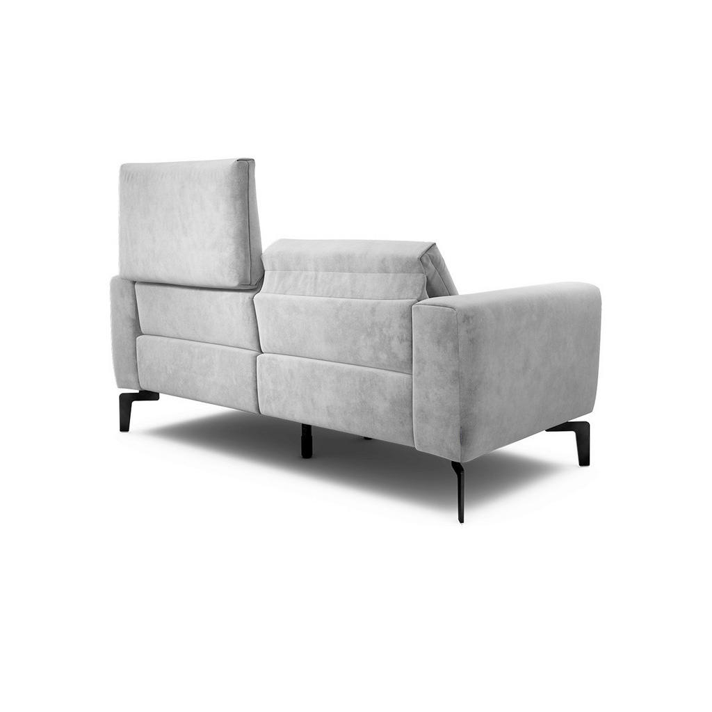 Thumbnail - Sensoo Zweisitzer Cosy, Hellgrau, Textil, 2-Sitzer, 180x86x86-94 cm, Stoffauswahl, Armteil links, rechts, Wohnzimmer, So...