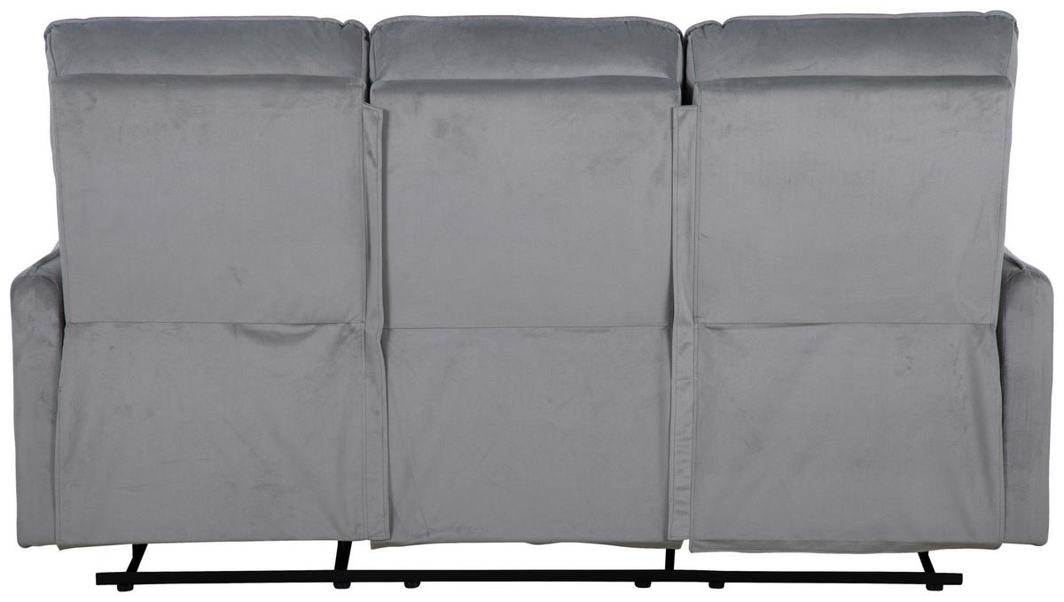SEDACIA ZOSTAVA, textil, tmavosivá - tmavosivá, Konventionell, kov/textil (72/102/88cm) - P & B