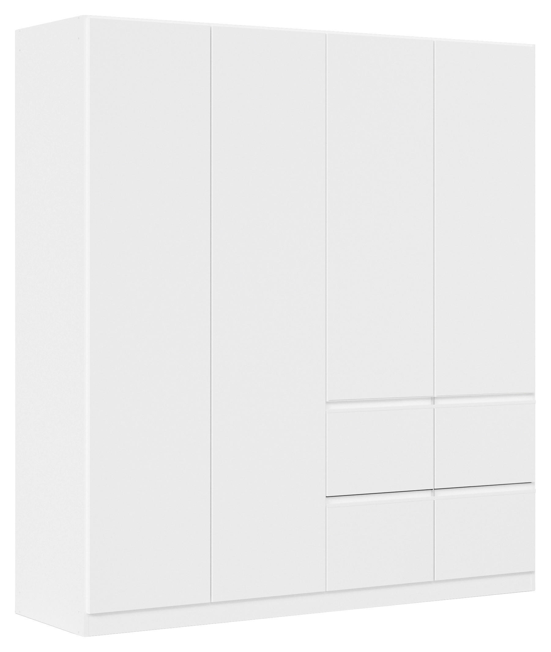 KLEIDERSCHRANK  in Weiß  - Weiß, Trend, Holzwerkstoff/Kunststoff (181/197/54cm) - Xora