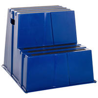 TRITTHOCKER Blau  - Blau, Basics, Kunststoff (57/51/65cm) - MID.YOU