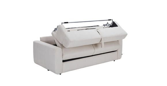 SCHLAFSOFA Cord Rot  - Rot/Schwarz, Design, Kunststoff/Textil (200/84/98cm) - Novel