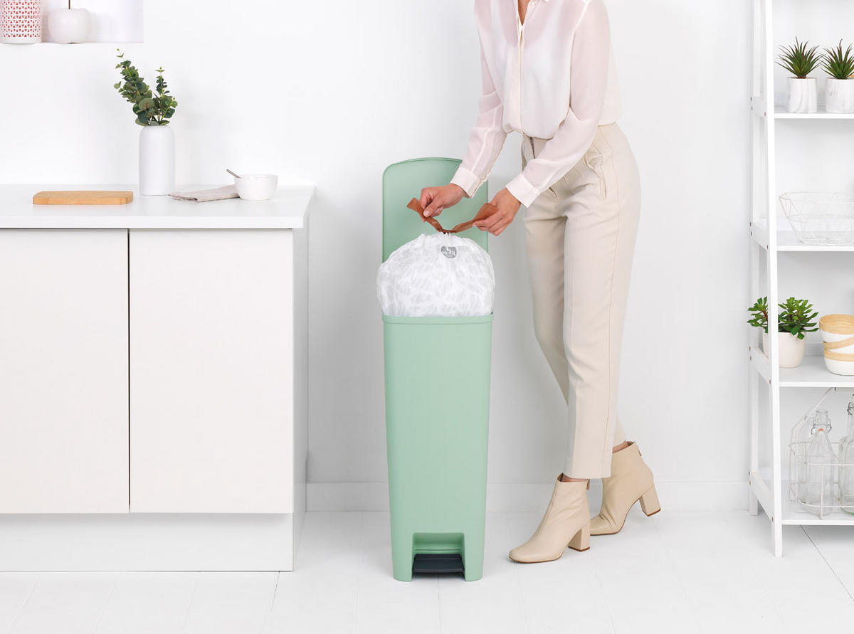 KOŠ ZA OTPAD  40 l   - zelena, Basics, plastika (28/66.6/35.2cm) - Brabantia