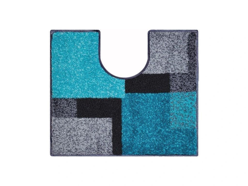 WC-VORLEGER Türkis 50/60 cm  - Türkis, Basics, Kunststoff/Textil (50/60cm) - Grund