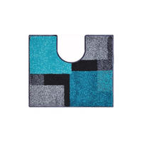 WC-VORLEGER Türkis 50/60 cm  - Türkis, Basics, Kunststoff/Textil (50/60cm) - Grund