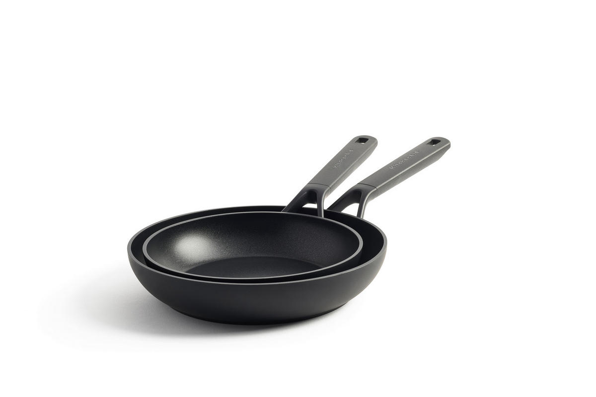 PFANNENSET Classic Forged Aluminium Aluminium 2-teilig  - Schwarz, Basics, Kunststoff/Metall (24 // 28cm) - Kitchenaid