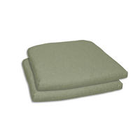 GARTENSITZKISSEN 2er-Set Uni  - Hellgrün, Basics, Textil (40-47/5/45cm)