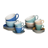 CAPPUCCINOTASSE MIT UNTERTASSE Caldera Mix    - Multicolor, Basics, Keramik - Creatable
