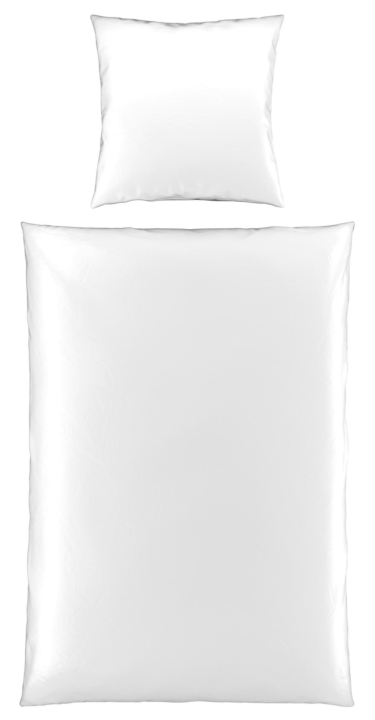 BETTWÄSCHE Satin 135/200 cm  - Weiß, MODERN, Textil (135/200cm) - Novel