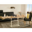 COUCHTISCH in Holzwerkstoff 110/63/53 cm  - Eichefarben/Silberfarben, KONVENTIONELL, Holzwerkstoff (110/63/53cm) - Venda