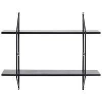 WANDREGAL 76/63/25,5 cm  - Schwarz, MODERN, Holz/Metall (76/63/25,5cm) - MID.YOU