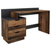 SCHREIBTISCH 138/51,5/83,5 cm  in Anthrazit, Alteiche  - Alteiche/Anthrazit, MODERN, Holzwerkstoff (138/51,5/83,5cm) - MID.YOU