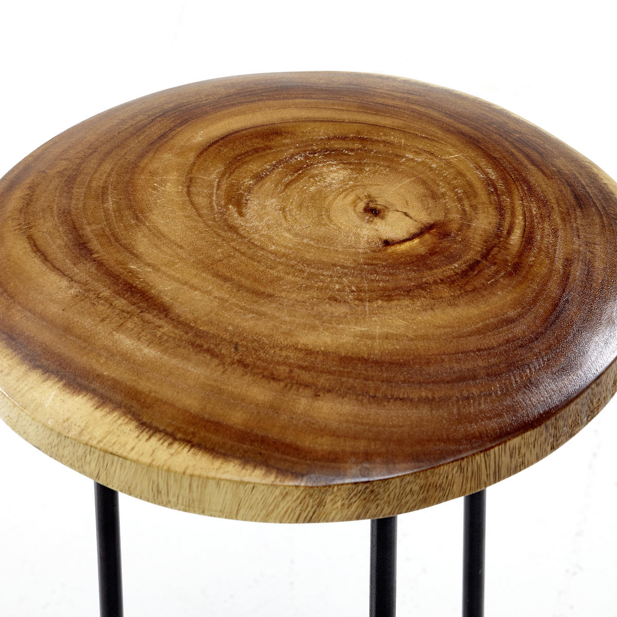 POMOĆNI STOLIĆ prirodne boje, crna  drvo, metal   - prirodne boje/crna, Lifestyle, drvo/metal (32/50cm) - Landscape