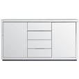 SIDEBOARD Silberfarben Einlegeböden  - Silberfarben, LIFESTYLE, Glas/Holzwerkstoff (163,8/88,3/40cm) - Xora