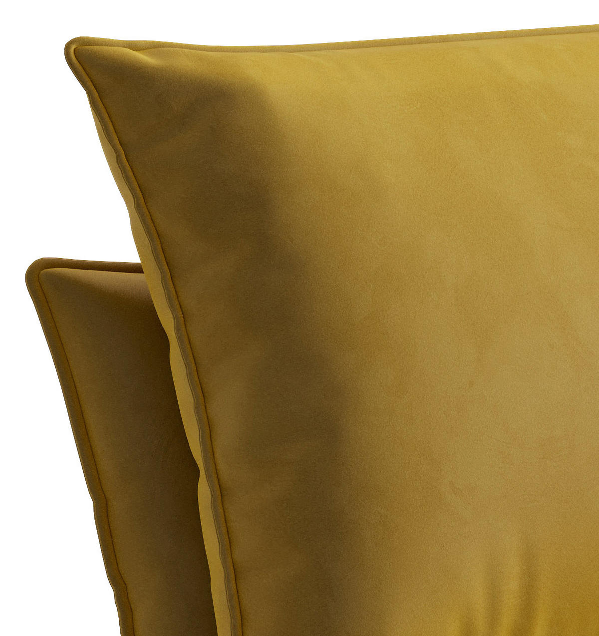 KŘESLO 1 ks, textil, žlutá - žlutá, Design, kov/textil (72/84/90cm) - Livetastic