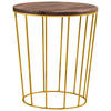 NACHTSCHRANK 48/52/48 cm Nussbaum massiv  - Nussbaumfarben/Bronzefarben, Design, Holz/Metall (48/52/48cm) - Hasena
