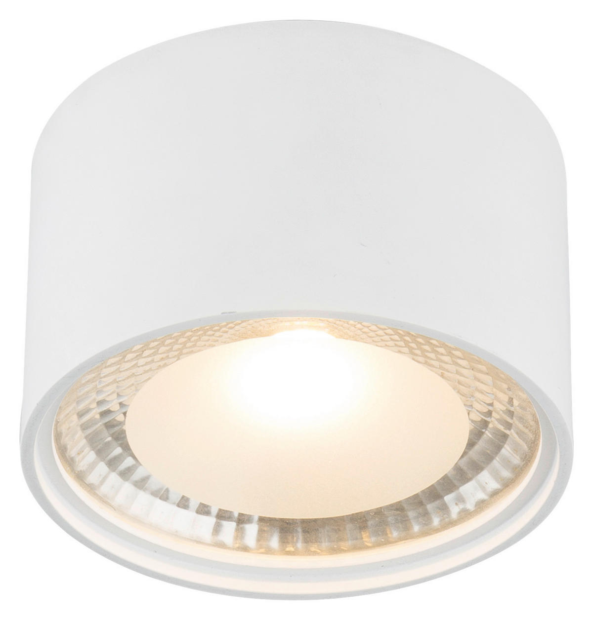 STROPNÉ LED SVIETIDLO, 11,3/8 cm  - biela, Basics, kov (11,3/8cm)