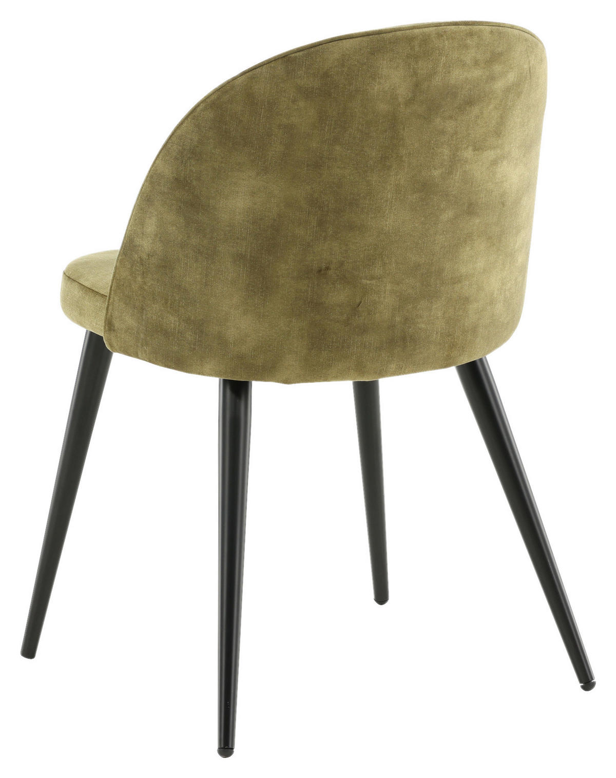 STUHL-SET 2 Stück  in Stahl Samt Metall, Textil  - Schwarz/Grün, Design, Textil/Metall (57/76.5/50cm) - Livetastic