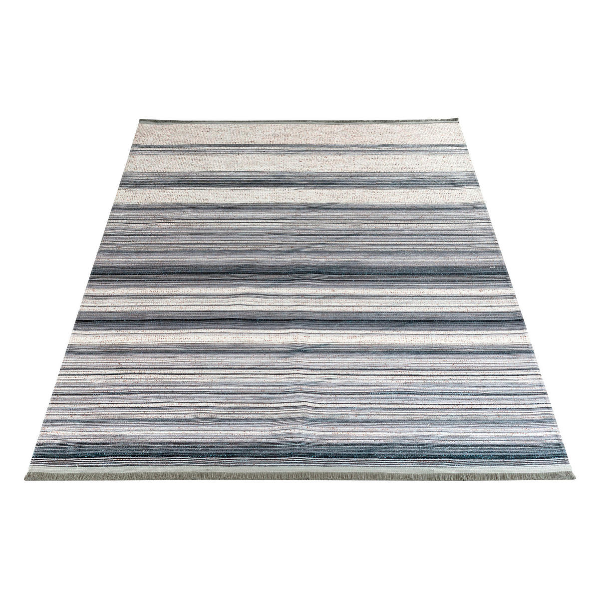Webteppich Arjen 120/170 cm Efe Blau, Beige  - Blau/Beige, Natur, Naturmaterialien/Textil (120/170cm)