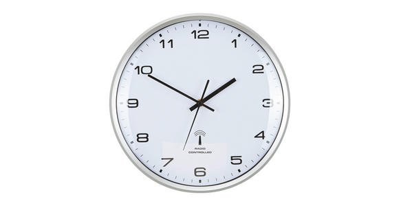 FUNKUHR 33 cm - Weiß, Basics, Kunststoff (33cm) - Ambia Home